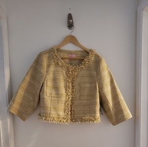 Lilly Pulitzer embellished jacket. Size 14.